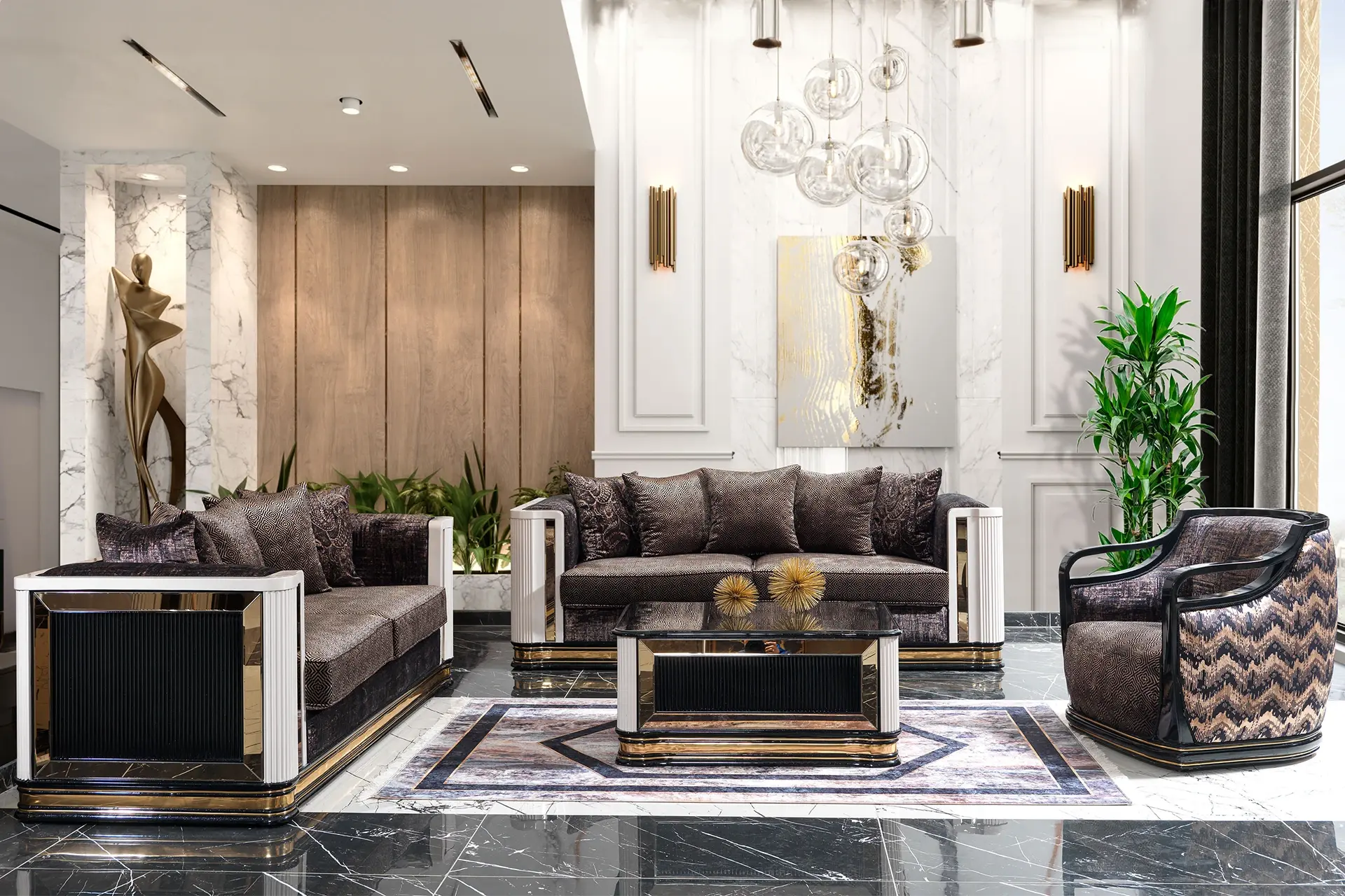 Zeta Modern Sofa Set
