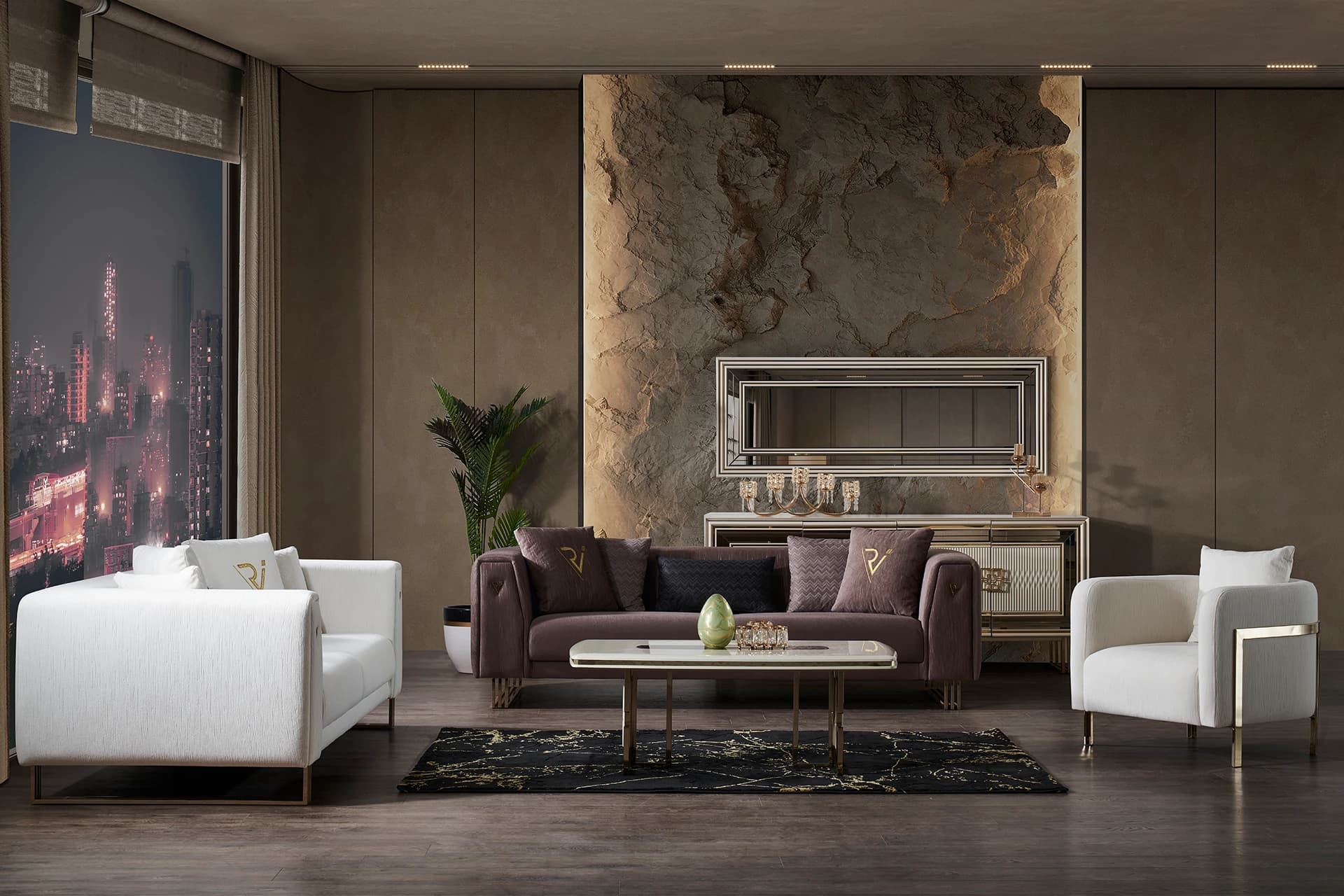 Milano Modern Sofa Set