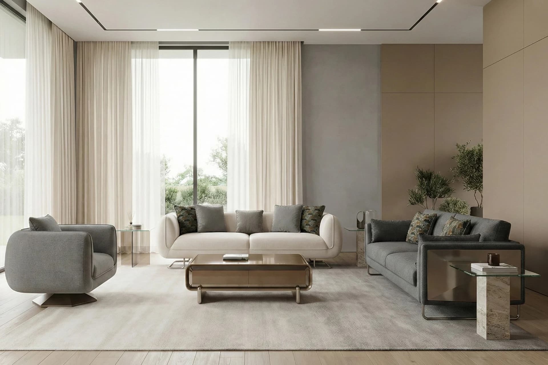Monza Modern Sofa Set