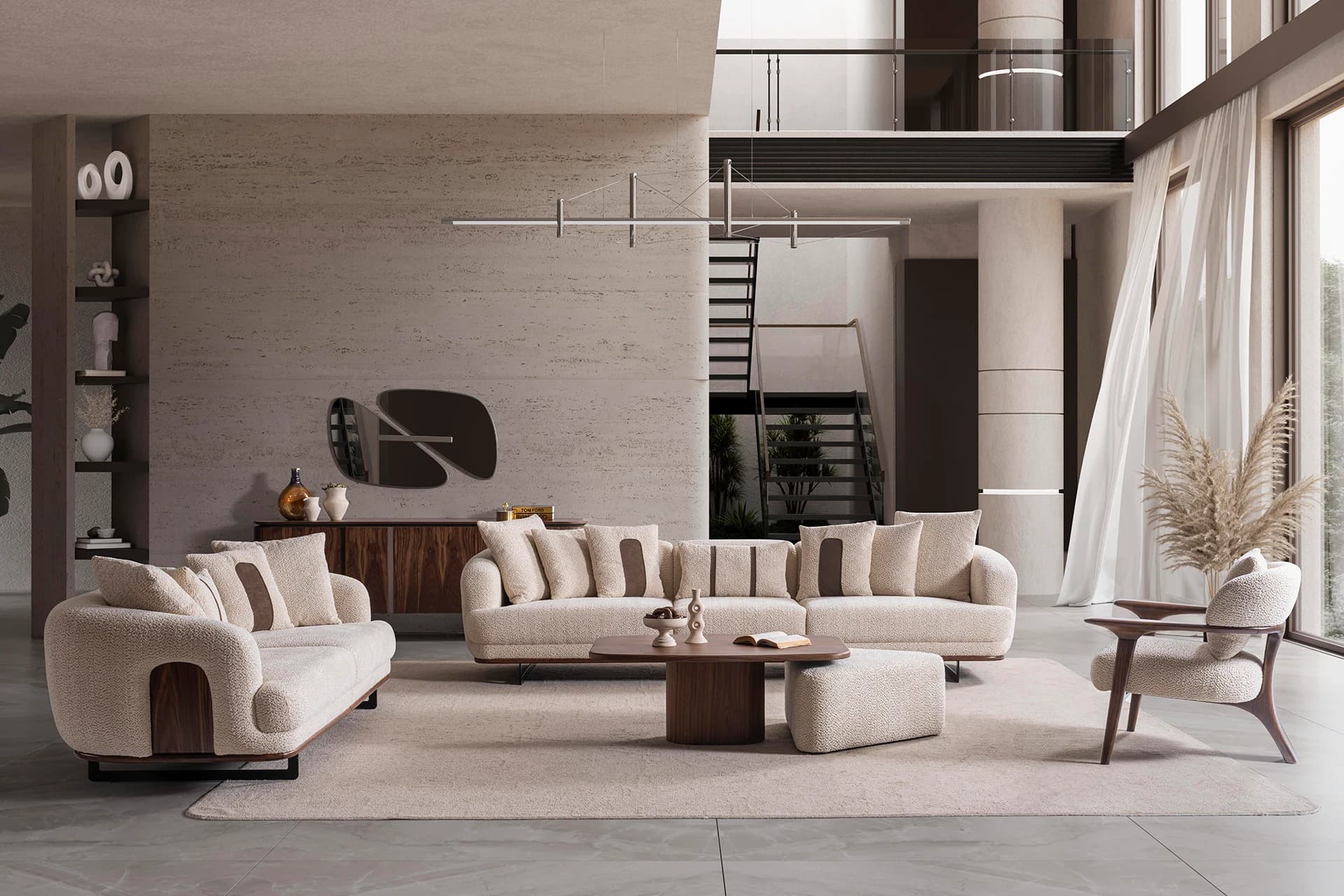 Napoli Modern Sofa Set