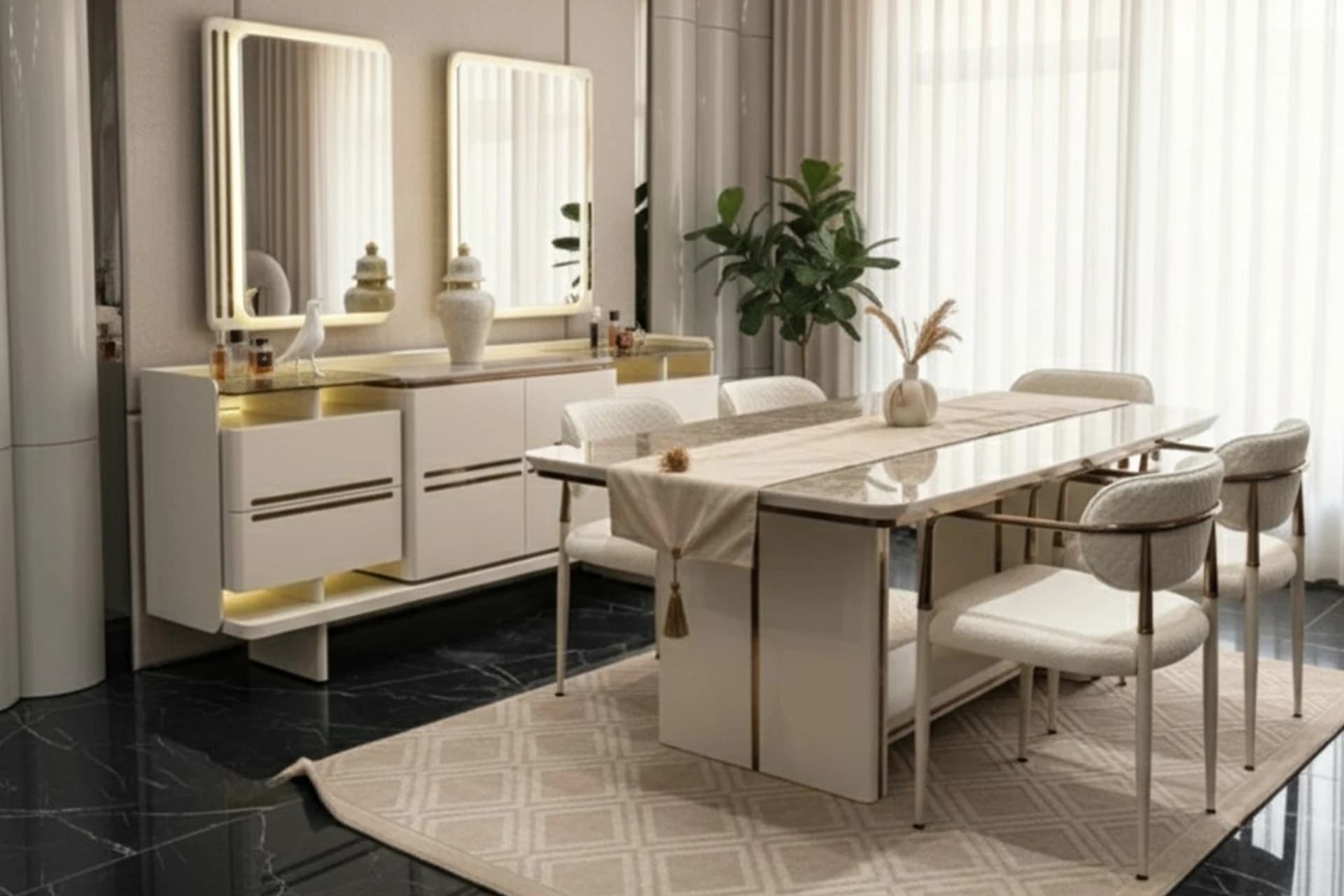 Luna Modern Dining Room Set