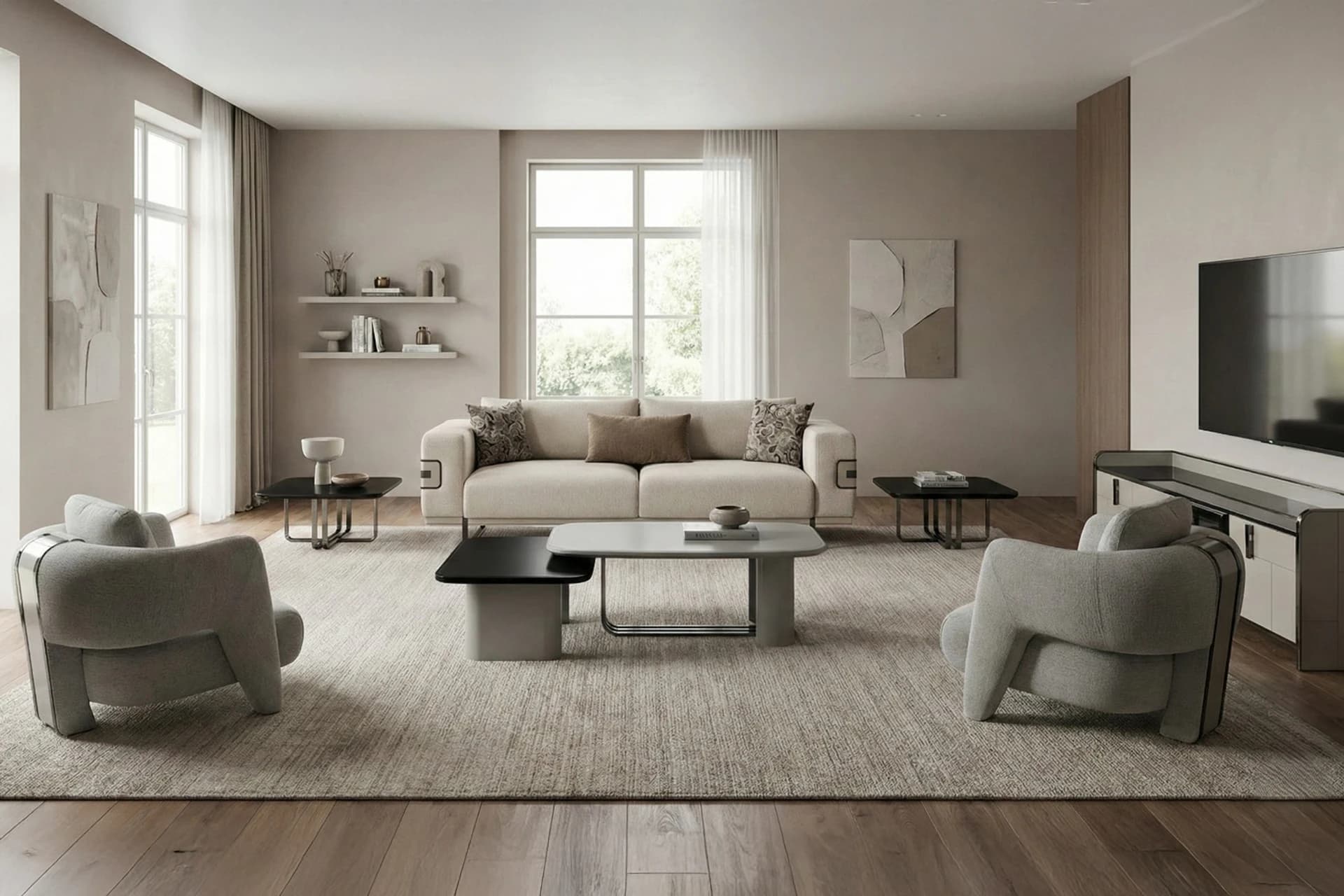 Aura Modern Sofa Set