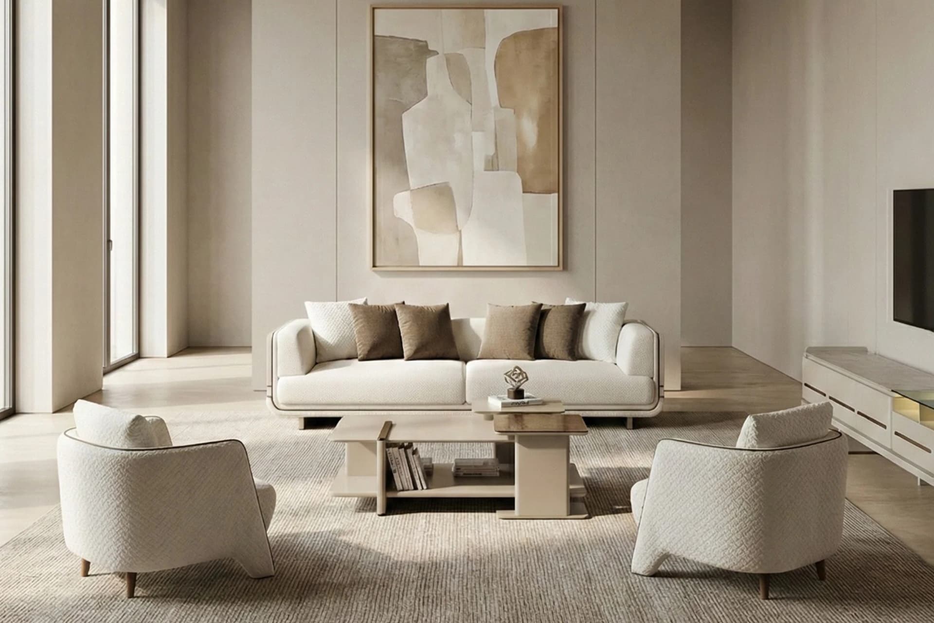 Luna Modern Sofa Set