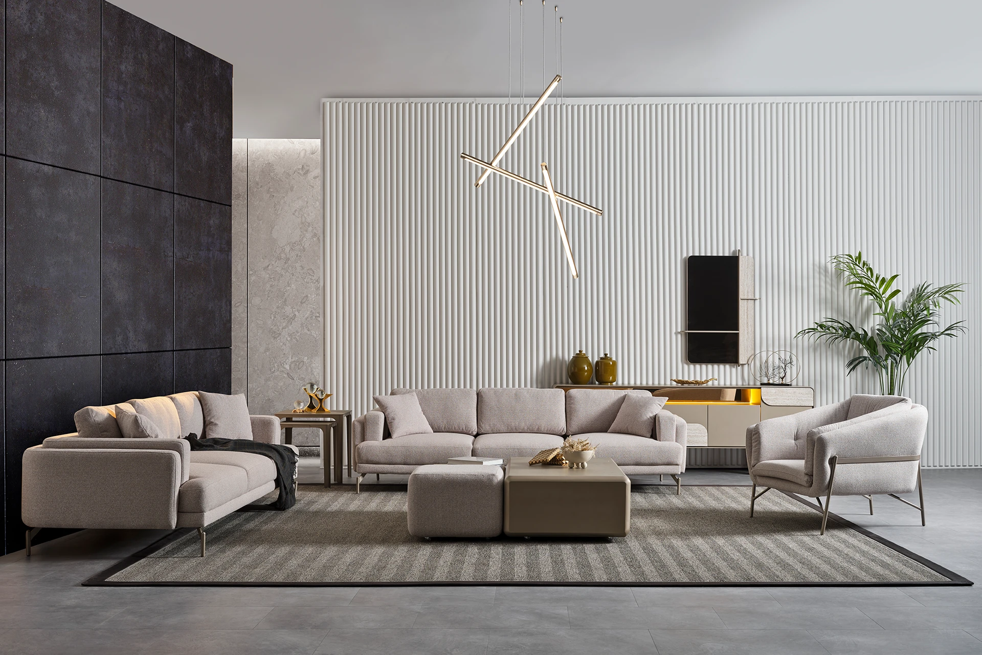 Aqua Sofa Set - Voleza Furniture