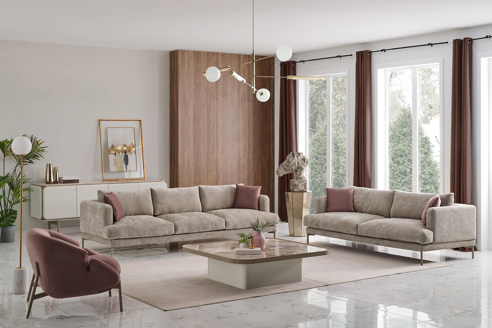 Dunlop Sofa Set - Voleza Furniture